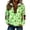 STP09-Multicolor, variant on St Patricks Day Glitter Clover Sweatshirt Women Gold Shamrock Graphic Quarter Zip Fleece Pullover Stand Collar Irish Festival Tops Multicolor,M
