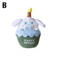 thumbnail image 2 of Muñeca de peluche Kuromie Melody Cinnamon Dog, con forma de pastel de cumpleaños y vela musical, 2 of 2