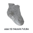 thumbnail image 3 of 6 Pcs Bas pour Enfants avec Bonne Élasticité Confortables à Porter Style Simple Bonne Fabrication Gris Clair 12-14, 3 of 6