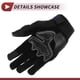 thumbnail image 4 of 1 Pair Motorcycle Cycling Gloves Breathable Heat Dissipation Cycling Gloves XL Black Blue Polar Fleece, 4 of 6