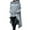 Gray, variant on Womens Cowl Neck Long Sleeve Sweatshirts Hooded Knitted Cloak Gothic Costumes Pullover Asymmetric Hem Tops Coat Hot Pink XXL