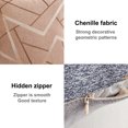 thumbnail image 3 of Funda de almohada cuadrada suave, moderna, cómoda, de chenilla con textura de punto Simple, 2 uds., 3 of 5