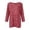 a-Red31975, variant on FINALGANG Womens T Shirt Ribbed Knit Boat Neck Three Quarter Sleeves Tunic Relaxed Fit Casual Tees For Daily Wear Trendy Top