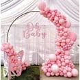 thumbnail image 3 of Globos de fiesta Bezente de látex rosa pastel de 30 cm, paquete de 100, 3 of 8