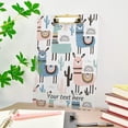 thumbnail image 5 of FMSHPON Cute Llama Clipboard Hardboard Wood Nursing Clip Board and Pull for Standard A4 Letter 13x9 inches, 5 of 7
