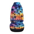 thumbnail image 3 of Jeiento Palm Tree Car Seat Cover 1 PCS Front Car Seats Protector Vehicle Cushion Covers Hawaii Bucket Seats Cushion Covers Washable Auto Accessory Universal Fit for SUV Van Truck, 3 of 6