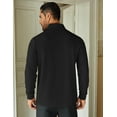 thumbnail image 5 of COOFANDY Men's Quarter Zip Up Pullover Lightweight Mock Neck Sweatshirt Casual Long Sleeve Polo Shirt, 5 of 10