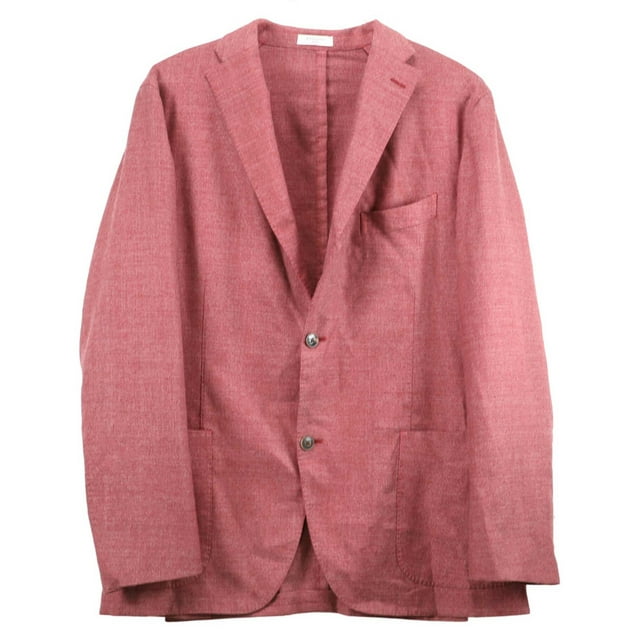Boglioli Milano Men's Red High-Performance Jacket Sport Coats & Blazer - 43 Regular
