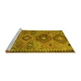 thumbnail image 2 of Ahgly Company Machine Washable Indoor Round Persian Yellow Traditional Area Rugs, 6' Round, 2 of 4