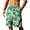 Pink, variant on Mens Swim Trunks Men's Summer Hawaiian Swim Shorts Resort Print Casual Crop Pants with Elastic Waist Drawstring Quick-Dry Beach Bathing Suit for Vacation Pool Spring Red XL