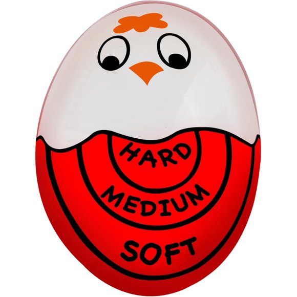 shiyou-Red Egg Timer That Goes in Water – Egg Timer for Hard Boiled Eggs and Soft Boiled Eggs, Red Color Fades for Accurate Doneness.