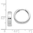 thumbnail image 2 of 14k White Gold Hinged Hoop Earrings, 2 of 2