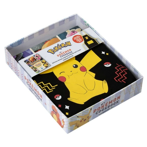 My Pokémon Cookbook Gift Set [Apron]: Delicious Recipes Inspired by Pikachu and Friends, (Hardcover)