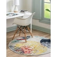 thumbnail image 3 of Rugs.com Ariel Collection Rug – 4 Ft Round Multi Medium Rug Perfect For Kitchens, Dining Rooms, 3 of 8