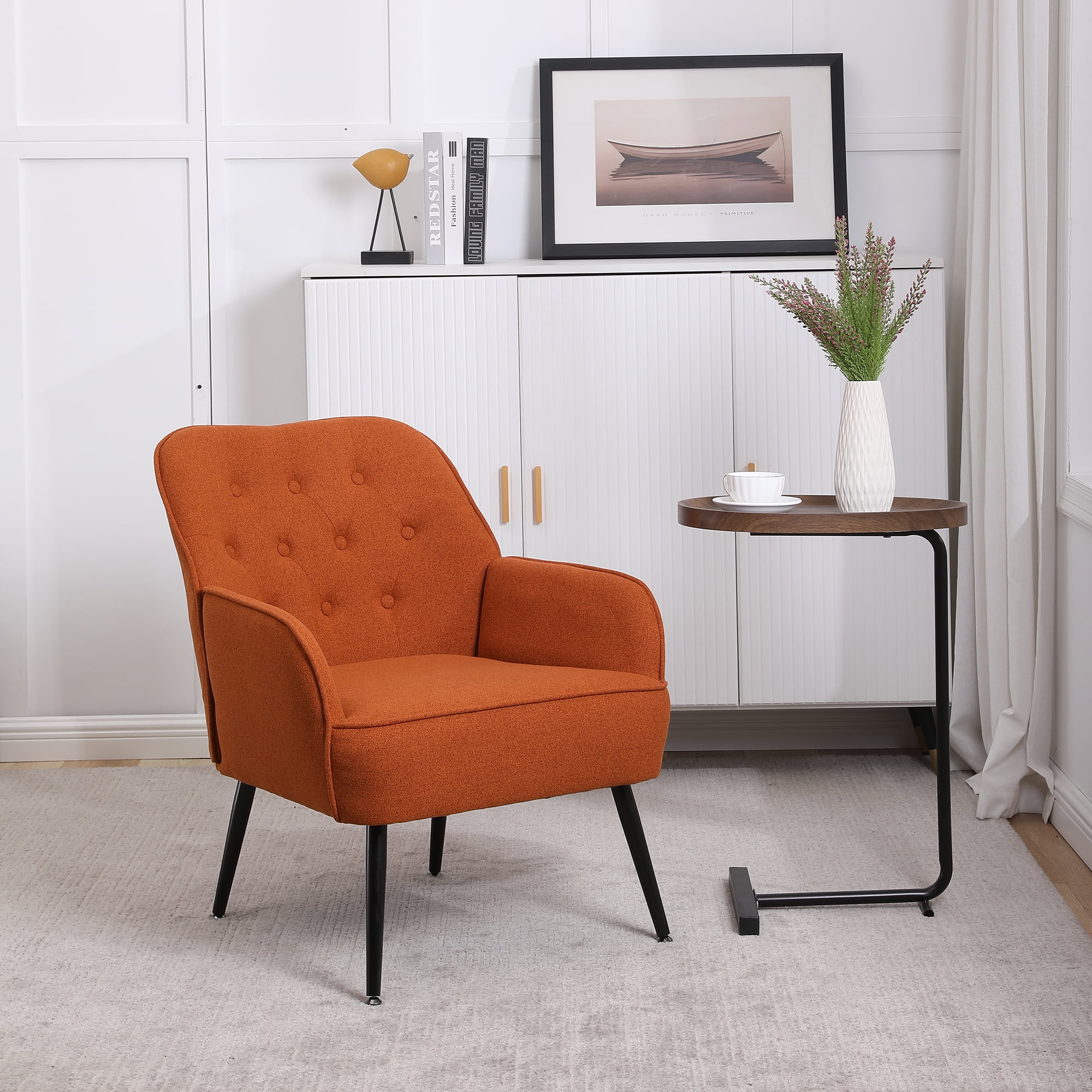 Kadyn 31" Armchair, Single Sofa Chairs for Living Room, Orange Lounge Chair Kadyn 31" Armchair, Single Sofa Chairs for Living Room, Orange Lounge Chair