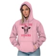 thumbnail image 3 of Breast Cancer Awareness Save Udders Hoodie Sweatshirt Women Brisco Brands 4X, 3 of 6