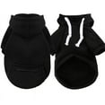 thumbnail image 2 of Pet Hoodies for Large Dogs Spring and Fleece Sweatshirt with Hat and Zip Pocket Pet Clothing Black 5XL, 2 of 5