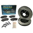 thumbnail image 1 of BK1323-2D Front Premium E-Coat Drilled Rotors and Semi-Metallic Disc Brake Pads and Hardware Set Kit, 1 of 9