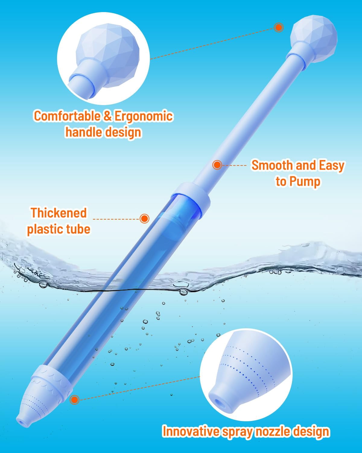 4 Pack Sparkle Burst Water Blasters, For Pool, Beach, Backyard Outdoor Play Ages 4-12