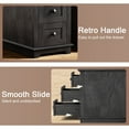 thumbnail image 5 of FAGAGA End Table with 3 Drawers for Living Room,Nightstand Sofa Side Table with Charging Station,Black, 5 of 8