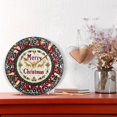 thumbnail image 2 of Merry Christmas Round Wall Clock Battery Operated Silent Non-Ticking Bedroom Office Kitchen Home School Decor 10"(Gold), 2 of 10