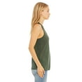 thumbnail image 3 of Bella Canvas 6008 Women`s Jersey Racerback Tank, XL, Military Green, 3 of 3