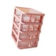 thumbnail image 4 of Organizador de escritorio con cajones transparentes, armario de almacenamiento, contenedor de escritorio versátil Rosa 4 Capas, 4 of 9