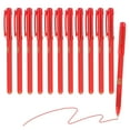 thumbnail image 1 of Uxcell Gel Pen Medium Point 0.5mm, 12 Pack Smooth Red Gel Ink Rollerball Pen for Home Office Writing Note Taking Journaling Business, Style 4, 1 of 6