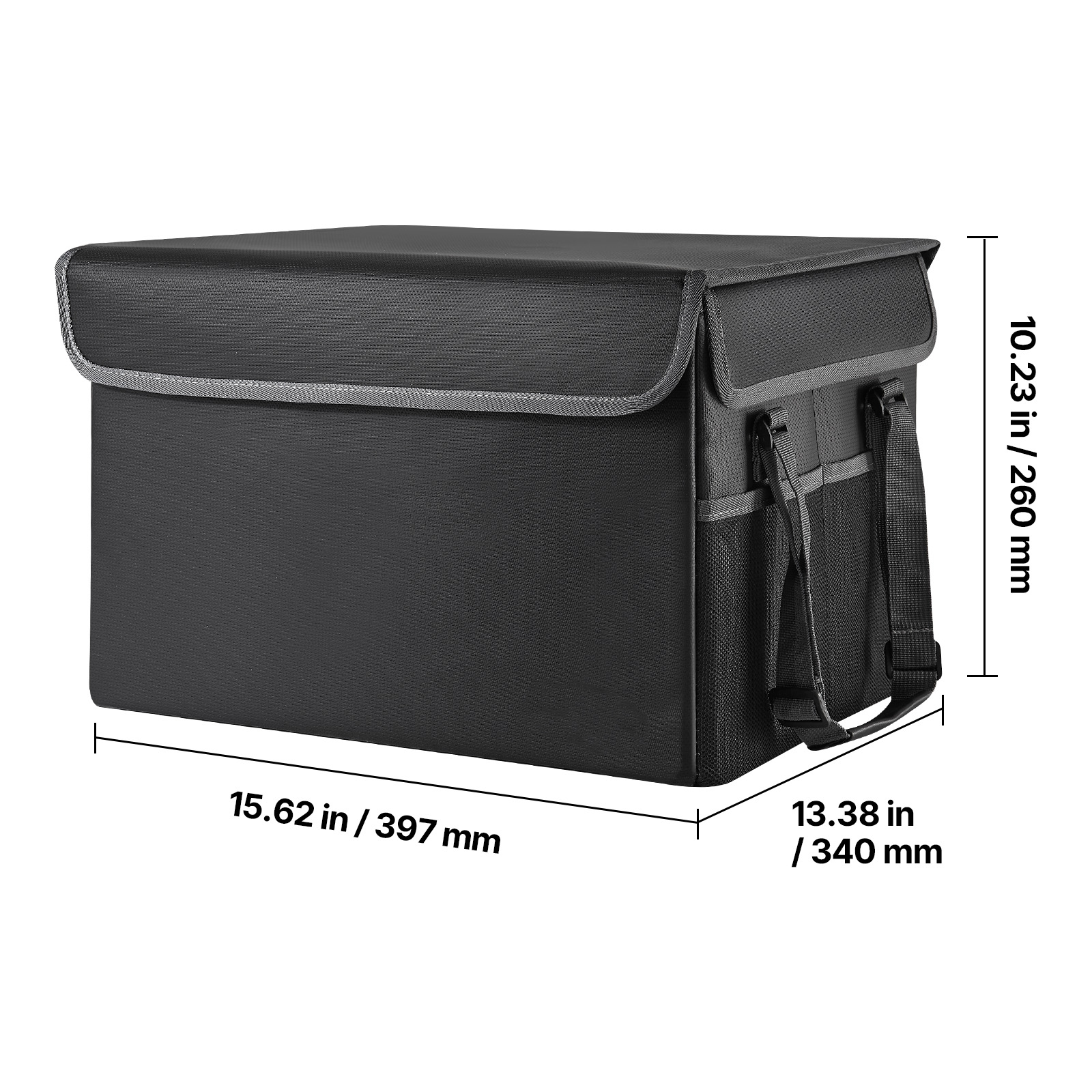 KFFKFF Fireproof Document Box, 1832 ℉ Heat-Resistant and Waterproof Storage, Compact and Foldable Design, Portable File Organizer for Home, Office, or Travel, Ideal for Passports ,Important Documents