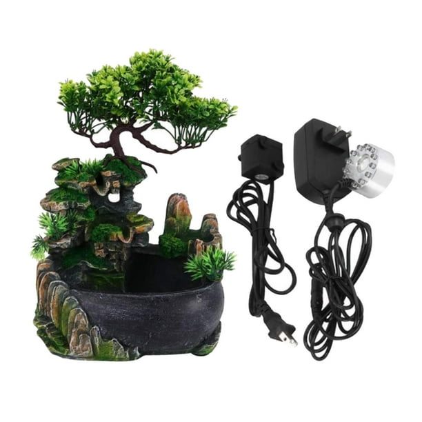 Desktop Fountain Rockery Bonsai Statue Relaxation Water Fountains with  Light With Mist - Walmart.ca