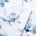 thumbnail image 3 of Pointehaven  Microfiber Printed and Solid Luxury sized Sheet Set King - Violet Spray, 3 of 5