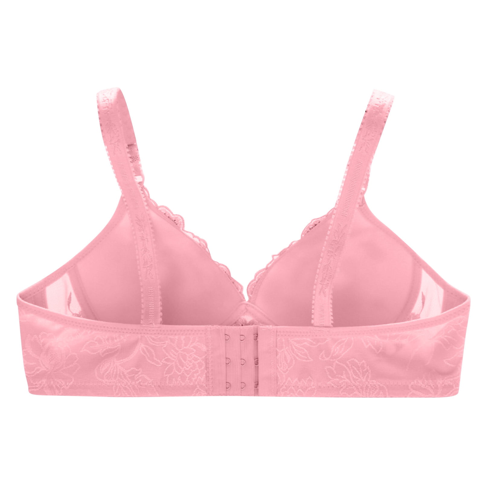 Bras For Women No Underwire Thin No Steel Ring Underwear Small Cup  Comfortable Hot Pink Wireless T-Shirt Bra 75A 