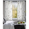 thumbnail image 3 of Sparrow Sheer Curtains 39 Inch Length 2 Panels Set for Living Room/Bedroom, Spring Birds on The Branches Vintage Country Kitchen Curtains Grommet Semi-Sheer Curtains Window Treatments 27.5"x39"x2, 3 of 7