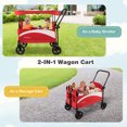 thumbnail image 5 of Costway 2-Seat Wagon  Stroller Folding with Adjustable Canopy Net Content 1 Each Age Group Infant Red, 5 of 10