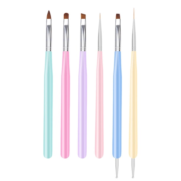 Nail Art Brush Acrílico Nail Brush Design Pen Set para Gel Nail Polish Painting, Nail Extension Gel Builder Gel Brush, Nail Liner Brush y Nail Spot Pen DIY Nail Art Adepaton CPB-DE-LYY335