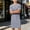 Dark Gray, variant on Men Summer Thin Long Sleeve Crew Neck Nightgown With Waist Tie & Side Pockets, Breathable Loose Fit Casual Soft Full Length Home Sleep Robe White XXL