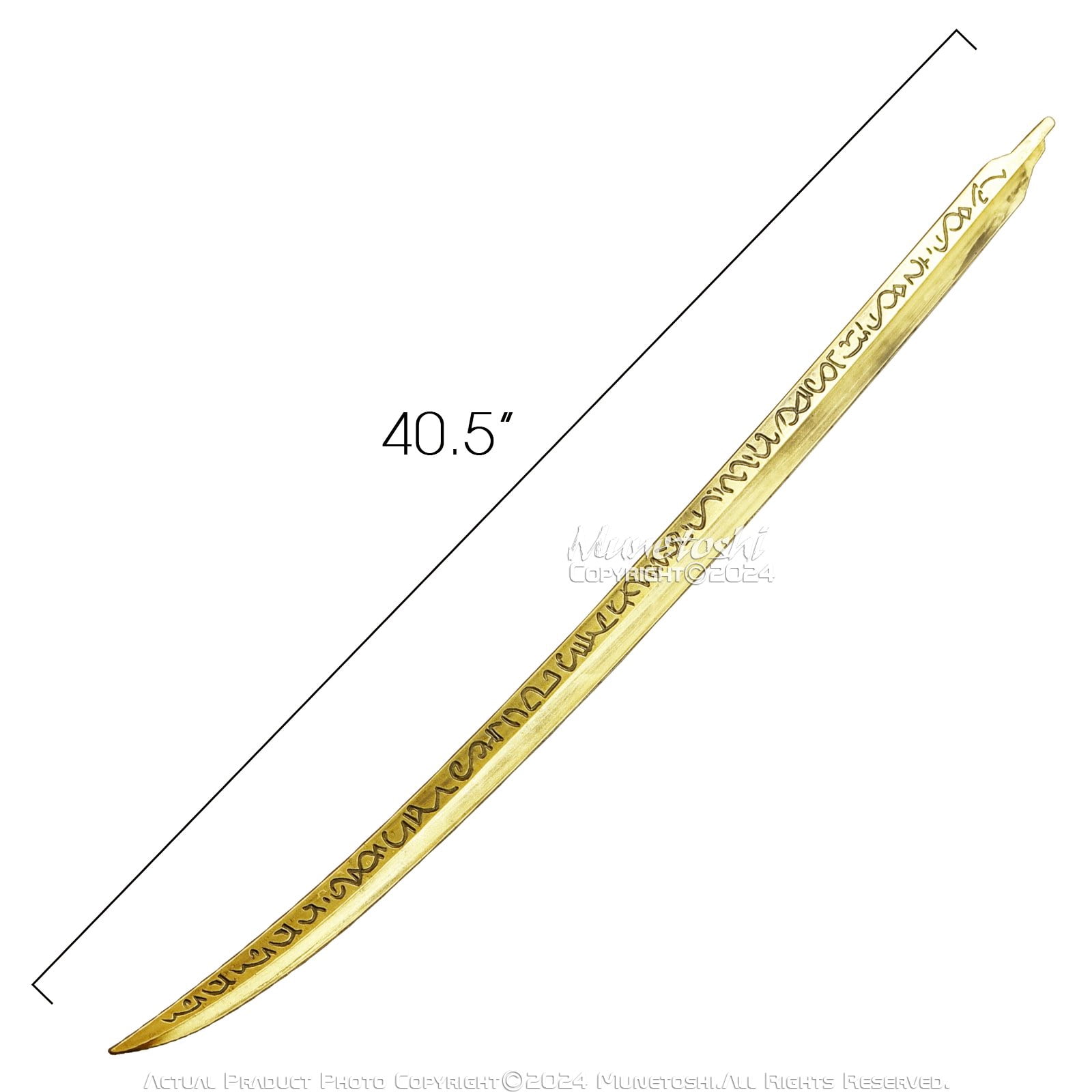 Munetoshi 40" Foam Gold Hand of Malenia Sword Katana Blade Elder Ring Replica Cosplay Costume Prop Anime Game