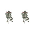 thumbnail image 2 of QualitChoice Fake Plants Artificial Plant Flower Simulation Leaf Hanging Wedding Photography Rattan Indoor Bathroom Balcony Purple red 2PCS, 2 of 6