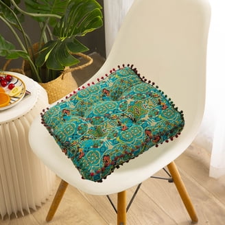 Square Chair Pads Anti Slip Chair Cushion with Ties Ultra Soft