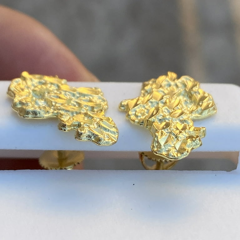 Gold nugget store earrings walmart