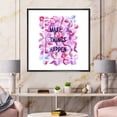 thumbnail image 2 of Designart 'Make Things Happen On Purple Flowers' Traditional Framed Canvas Wall Art Print, 2 of 5