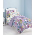 thumbnail image 2 of Purple Butterfly Girls Bedding Twin Or Full Comforter Set Bed In A Bag Ensemble, 2 of 8