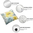 thumbnail image 4 of COMIO  Summer Floral Decorative Throw Pillow Covers Farmhouse Pillow Covers Yellow Watercolor Flowers Pillowcase Square Cushion Covers Sofa Bed Décor Set of 2, 4 of 6