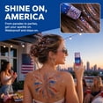 thumbnail image 5 of Red White Blue Hair Glitter Stick – 4th of July Face Body Glitter, Waterproof Makeup for Hair Skin, USA Flag Decor, 5 of 11