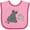 Pink and Fuchsia, variant on Inktastic Cute Rhinos Boys or Girls Baby Bib