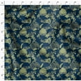 thumbnail image 4 of Soimoi Velvet Blue Fabric By the Yard - 54 Inch Wide - Leaves Print Fabric - Nature - Inspired Elegance for Apparel and Decor Printed Fabric, 4 of 6