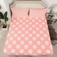 thumbnail image 2 of Homewish Kawaii Cherry Blossoms Bed Sheets, Flower Floral King Sheets, Princess Cute Cartoon Lightweight Room Decor, 4pcs, 2 of 7