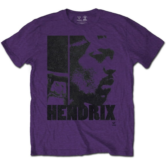 Men's Jimi Hendrix Let Me Die Slim Fit T-shirt XX-Large Purple