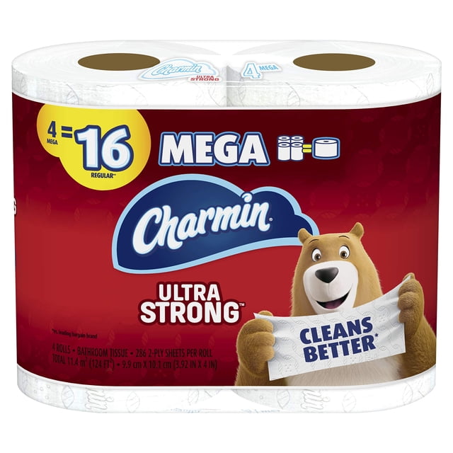 Papel higiénico Charmin Ultra Strong 4 mega rollos