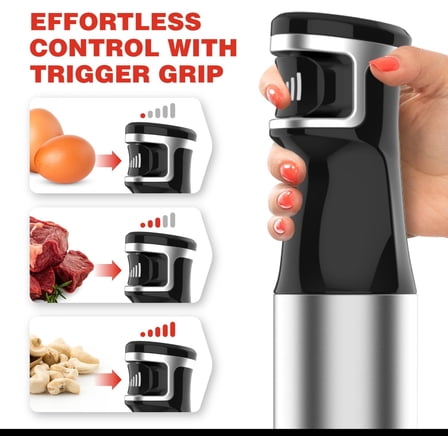 1100W Corded Hand Blender – 6-in-1 Stick Blender with  Blades & Accessories